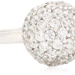 Celesta – Damenring Kugel aus 925er Sterling Silber und 68 weißen Zirkonias B003CRR1WI