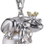 Esprit Damen-Charm frog king 925 Sterling Silber 1 Glaskugel weiß S.ESCH90998B000 B0076O892E