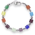 Leonardo Jewels Damen-Armband Edelstahl Zilindro multicolor 15039 B00DVCT03M