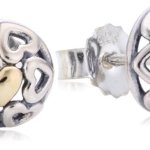 Pandora Ohrstecker Herzen mit 14-Karat Gold B00JMGMERA