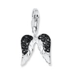 s.Oliver Damen-Charm 925 Silber rhodiniert Zirkonia schwarz – 419161 B008O2G8I4