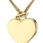 Pilgrim Jewelry Damen-Halskette Messing Pilgrim Damen-Halskette mit Anhänger aus der Serie Classic vergoldet,0 45.0 + 90.0 cm 601332051 B00ESBDD4C