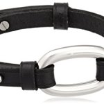 Dyrberg/Kern Damen-Armreif Versilbertes Metall Leder 336265 B00LFIKCWC