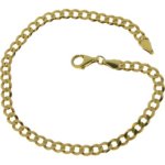 BOB C. Unisex-Armband Panzer vergoldet Sterling-Silber 925 PA 36441/91/21 B007L411OW