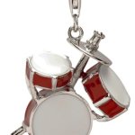 Rafaela Donata Charm Collection Damen-Charm Schlagzeug 925 Sterling Silber Emaille rot / weiß  60602083 B004VDWXJI