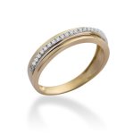 Miore Damen-Ring 9 Karat (375) Gelbgold mit 0.12ct Brillanten MP9074R B007BOCD0S
