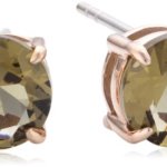 Dyrberg/Kern Damen-Ohrstecker Vergoldetes Metall Kristall braun 335340 B00HEYAK96