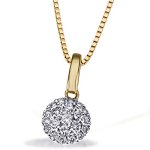 goldmaid Damen-Halskette 585 Gelbgold 21 Brillanten 0,25ct farblos 45 cm Pa C3639GG B0027CS5KQ