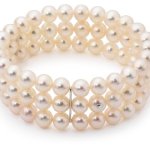 Adriana Damen-Armband Sportiva Süßwasser Zuchtperle 3-reihig 585 Weißgold Sportiva S22 B005SML6K8