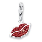 Amor Jewelry Damen-Charm Mund 925 Sterling Silber 416795 B00A1ZI2CM