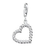 Amor Jewelry Damen-Charm Herz 925 Sterling Silber 304184 B00A1ZIHHC