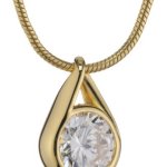 Esprit Damen-Halskette Glamour Solitaire Gold 925 Sterling Silber 42 cm ESNL92313B420 B009H6WIM6