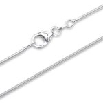 Unique Jewelry Design 925 Silberkette: Schlangenkette Silber 1,0mm breit – Länge frei wählbar SC0010 B003KI1ZCG
