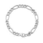 Miore Damen-Armband 925 Sterling Silber Figaro 19cm MBS004B B00BXY5GWE