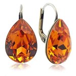 nobel schmuck Ohrringe mit Swarovski Elements – Farbe Gold – Tangerine B00OFRTY2O