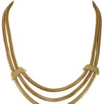 SIX "Rusty Orange" goldene Statement Kette aus Snake-Chains (380-965) B00MEFHDDG