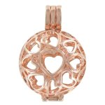 Quiges Fashion Jewellery Quiges, Eligo Jewellery 18mm Rosé Plated Kugel Anhänger Versilbert für Eligo 18mm Kugeln B00JIWIDV4