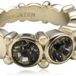 Dyrberg/Kern Damen-Ring Vergoldetes Metall Acara II sg grey 334380 B00GWI0E50