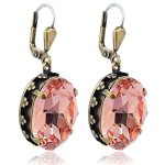 nobel schmuck Jugendstil Ohrringe mit Swarovski Elements – Rose Peach B00P2DRZ76