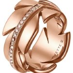 JETTE Magic Passion Damen-Ring Fancy Feathers Metall 40 Kristall (rosé) B00K2TYX5C
