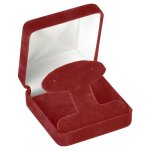 Noble Packaging FRENCH CLIP EARRING BOX – BURGUNDY-FRENCH CLIP EARRING-W-SLEEVE B00GTQ335I