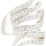 Pilgrim Jewelry Damen-Ring aus der Serie Ringe versilbert weiß 3.1 cm verstellbar Gr. 51-59 271316024 B00B5Y8IOA