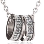 Dyrberg/Kern Damen-Edelstahl Halskette FERMI SS CRYSTAL 333819 B008YDYGKK