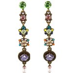 nobel schmuck Jugendstil Ohrringe Strass Kristalle – Messing – Multicolor – Etui B00AK8FGEW
