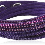 Swarovski Damen-Armband Metall Slake Wickel-Armband Purple 37 cm 5021027 B00DD3ZFKQ