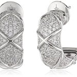 Joop Damen-Creolen 925 Sterling Silber Zirkonia Mosaics weiß JPER90306A000 B00IYSAFXC