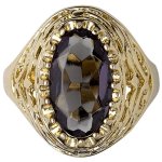 Pilgrim Jewelry Damen-Ring Messing Pilgrim Damen-Ring aus der Serie Russian loving vergoldet,grau  2.0 cm 231332104 B00ESBVO9S