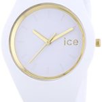 Ice-Watch Unisex-Armbanduhr Glam Gold White Analog Quarz Silikon ICE.GL.WE.U.S.13 B00F4B2OS6