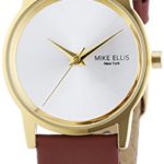 Mike Ellis New York Damen-Armbanduhr XS AW Analog Quarz Leder SL4-60230A B00LM97RA4