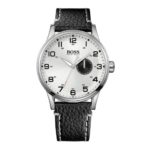 Hugo Boss Herren-Armbanduhr XL Analog Quarz Leder 1512722 B007T6WQK0