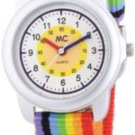 MC Timetrend Unisex-Armbanduhr Regenbogen Lernuhr Quarz Textil 50436 B00HZMIMRY
