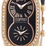 Esprit Collection Damen-Armbanduhr athena rosegold Analog Quarz Leder EL101192F07 B00GA0J11S