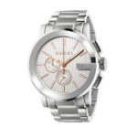 Gucci Unisex-Armbanduhr G CHRONO Chronograph Quarz Edelstahl YA101201 B00K0D7VV8