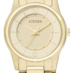 Citizen Damen-Armbanduhr Analog Quarz Edelstahl beschichtet ER0182-59A B007R9WKKU
