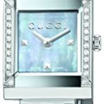 Gucci Damen-Armbanduhr G FRAME Analog Quarz Edelstahl YA128404 B00FGWIW4S
