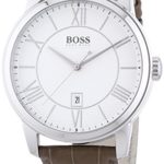 Hugo Boss Herren-Armbanduhr XL CLASSICO ROUND Analog Quarz Leder 1512973 B00I7U00QY