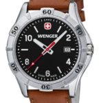 Wenger Herren-Armbanduhr XL Platoon Analog Quarz Leder 01.9411.103 B00DIT2F2G