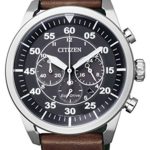 Citizen Herren-Armbanduhr XL Chronograph Quarz Leder CA4210-16E B00R7PSPS0