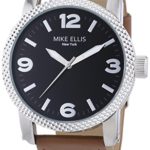 Mike Ellis New York Herren-Armbanduhr XL a:ne Analog Quarz Leder SL4316/3 B00KW4Q198