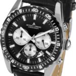 Jacques Lemans Herren-Armbanduhr XL Liverpool Chronograph Quarz Leder 1-1801A B00I8OY4D4